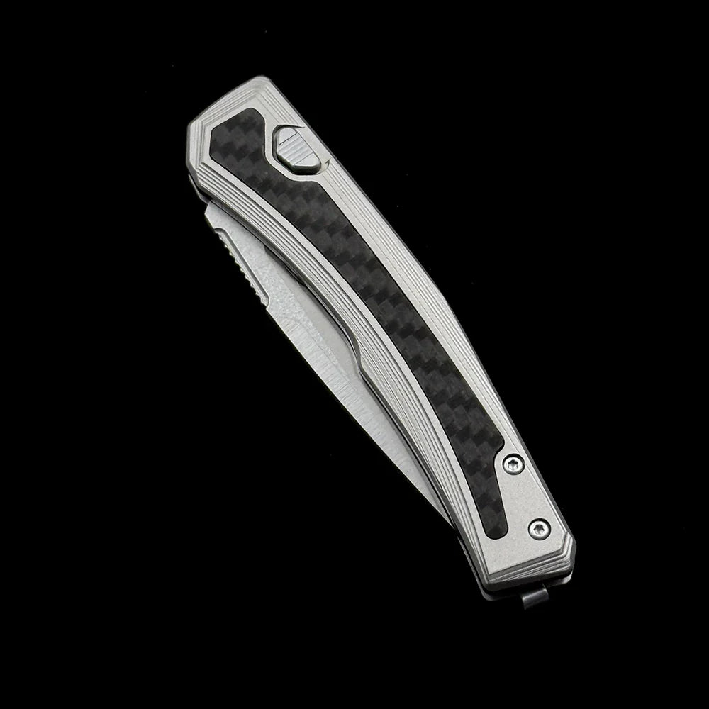 Zero Tolerance 0556 Automatic Folding Knife – 3.38" 9Cr13 Stainless Steel Blade – Aviation Aluminum & Carbon Fiber Hybrid Handle