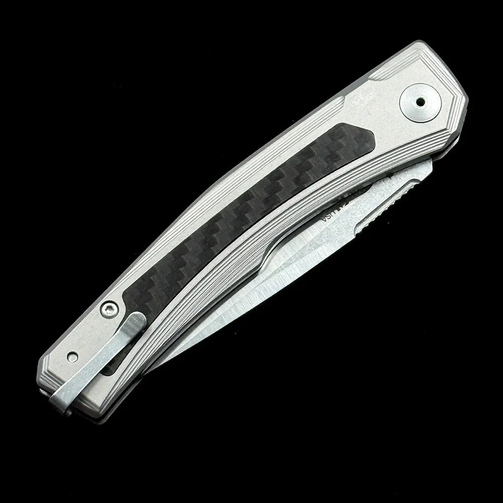 Zero Tolerance 0556 Automatic Folding Knife – 3.38" 9Cr13 Stainless Steel Blade – Aviation Aluminum & Carbon Fiber Hybrid Handle