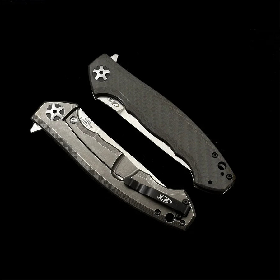 Zero Tolerance 0452CF Dmitry Sinkevich Flipper – 4.10" S35VN Steel Blade – Carbon Fiber & Titanium Handle
