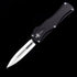 Microtech Hera OTF Automatic Knife – 3.15" Premium Steel Blade – Space Aluminum Handle with Silicon Nitride Ceramic Bead Pocket Clip