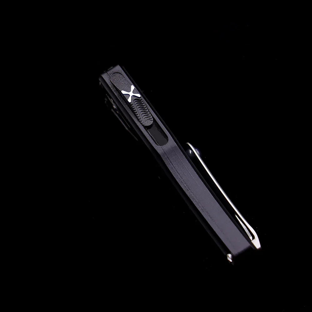 Microtech Hera OTF Automatic Knife – 3.15" Premium Steel Blade – Space Aluminum Handle with Silicon Nitride Ceramic Bead Pocket Clip