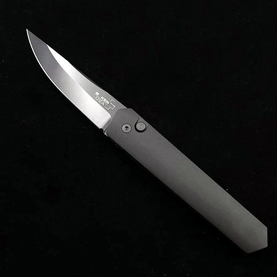 Pro-Tech Boker Kwaiken Automatic Folding Knife – 3.50" 154CM Steel Blade – CNC-Milled Black Aluminum Handle
