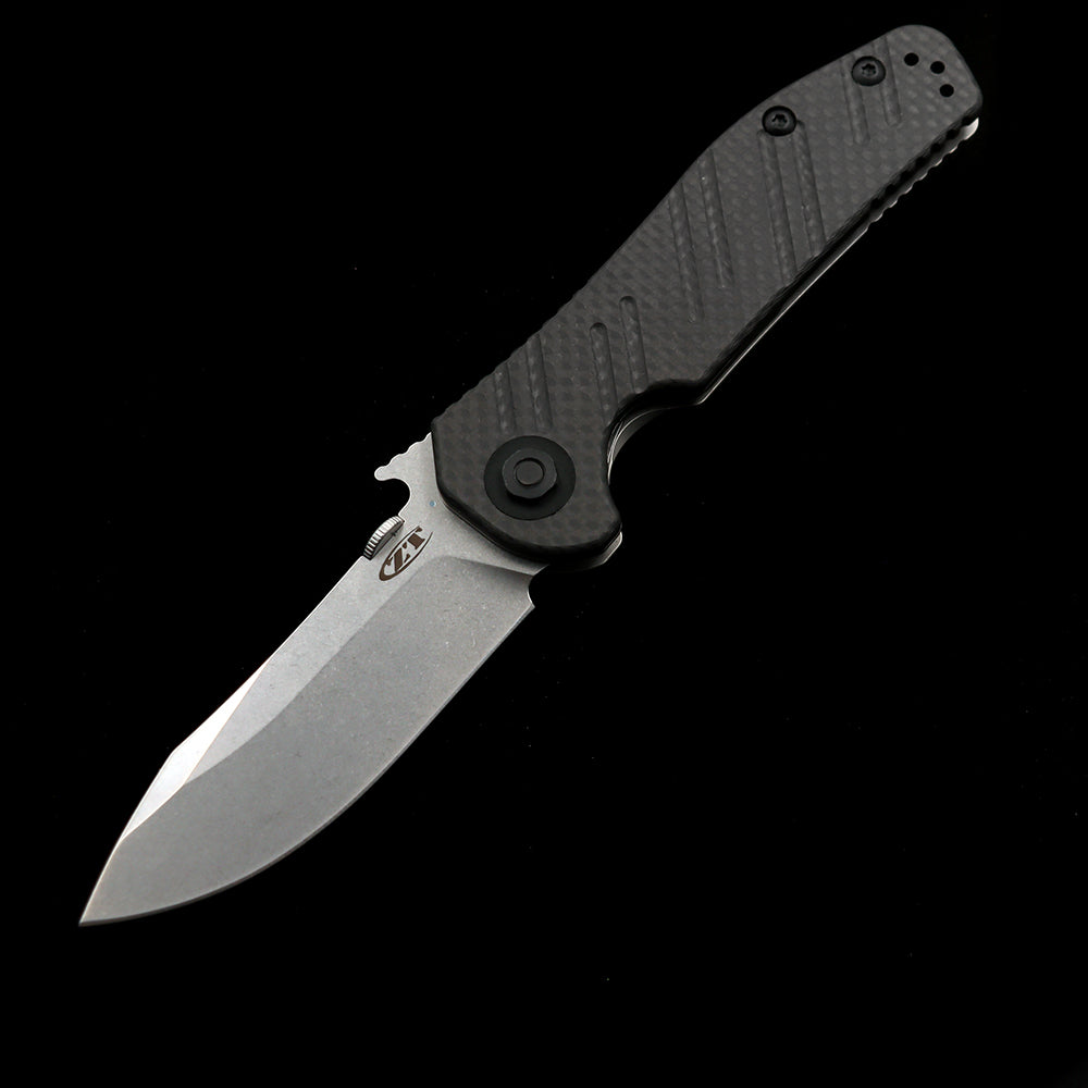 Zero Tolerance 0630CF Emerson Flipper – 3.62" M390 Steel Blade – Carbon Fiber & Titanium Handle Folding Knife
