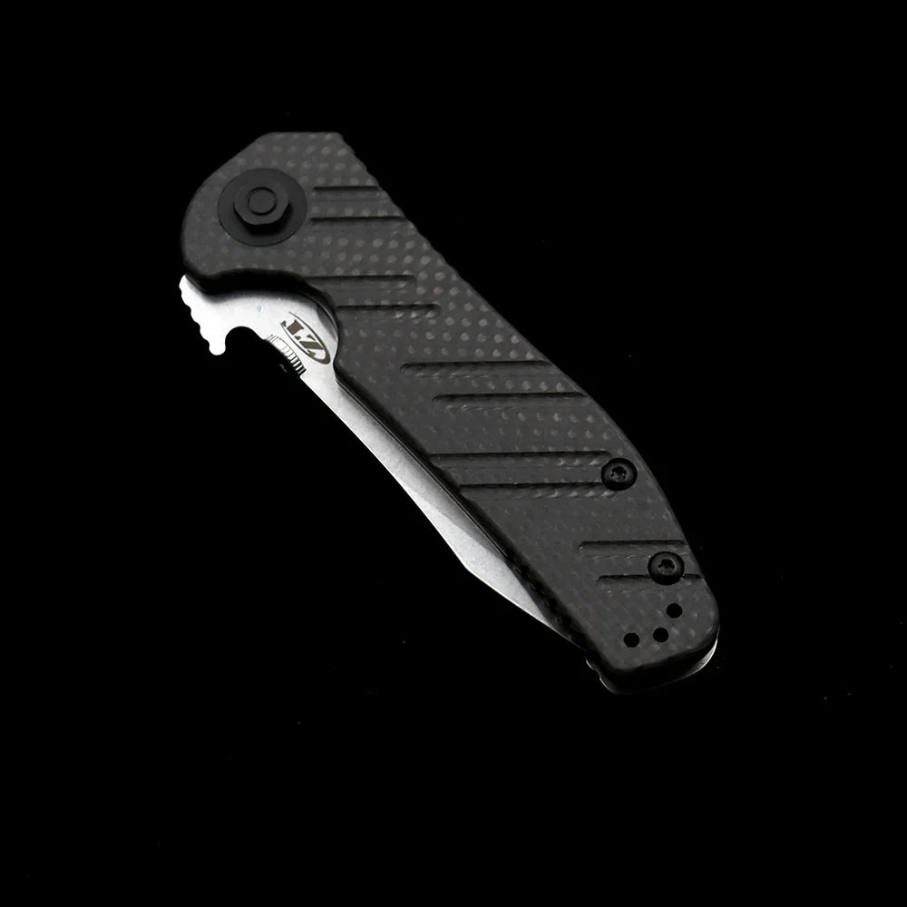 Zero Tolerance 0630CF Emerson Flipper – 3.62" M390 Steel Blade – Carbon Fiber & Titanium Handle Folding Knife