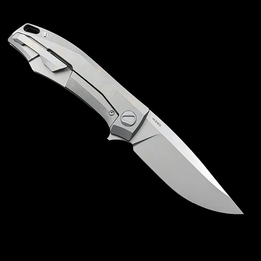 Shirogorov Charles Marlowe RKMP Folding Knife – 3.54" M390 Steel Blade – Multi-Row Ceramic Bearing Flipper