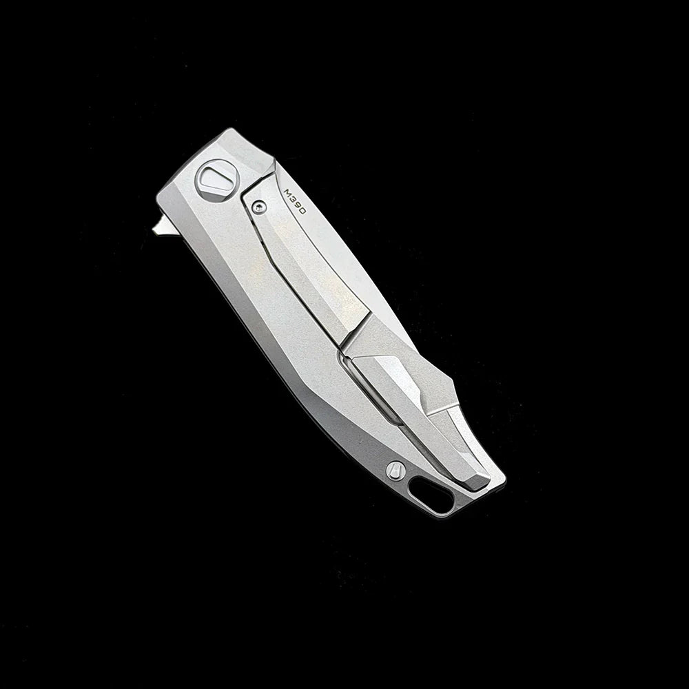 Shirogorov Charles Marlowe RKMP Folding Knife – 3.54" M390 Steel Blade – Multi-Row Ceramic Bearing Flipper