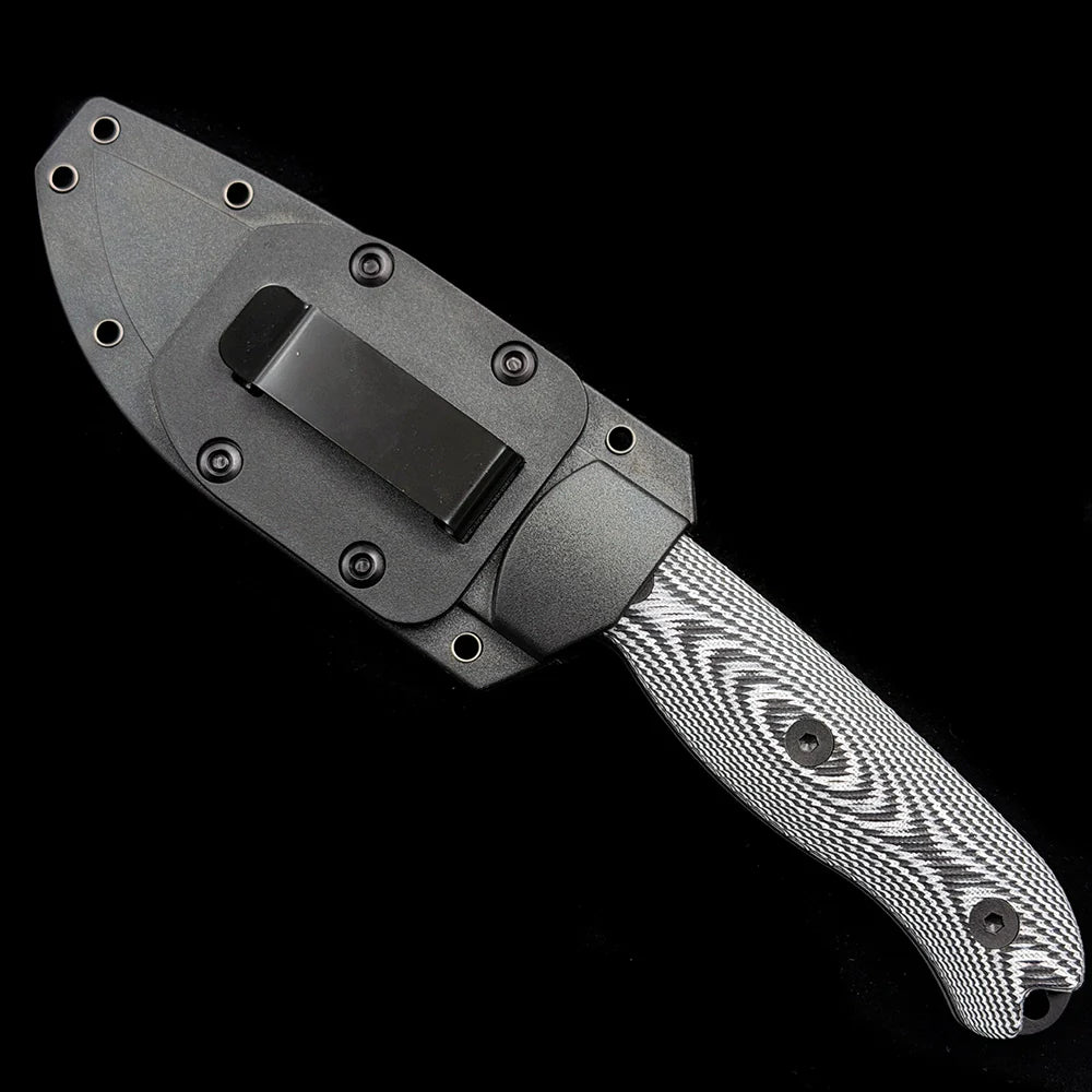 ONTARIO ON8671 TAK-1 Fixed Blade Knife – 4.75" 1095 High Carbon Steel Blade – Dual-Color G10 Handle