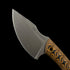 RMJ Tactical Small Fixed Blade Straight Knife – 3.54" USA-10 Steel Titanium Coated Blade – Dual-Color G10 Handle Combat EDC