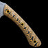 RMJ Tactical Small Fixed Blade Straight Knife – 3.54" USA-10 Steel Titanium Coated Blade – Dual-Color G10 Handle Combat EDC