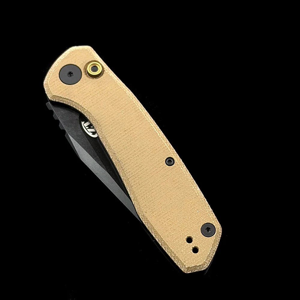 Zero Tolerance 0512 Automatic Folding Knife – 3.45" CPM-CruWear Dark Bronze Cerakote Blade – Premium Canvas Micarta Handle
