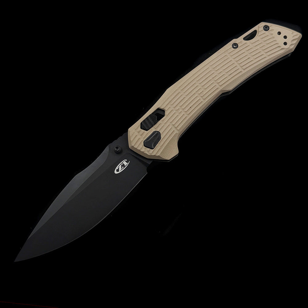 Zero Tolerance 0203 DuraLock Folding Knife – 4.00" CPM-M4 Black PVD Steel Blade – OD Green G10 Handle