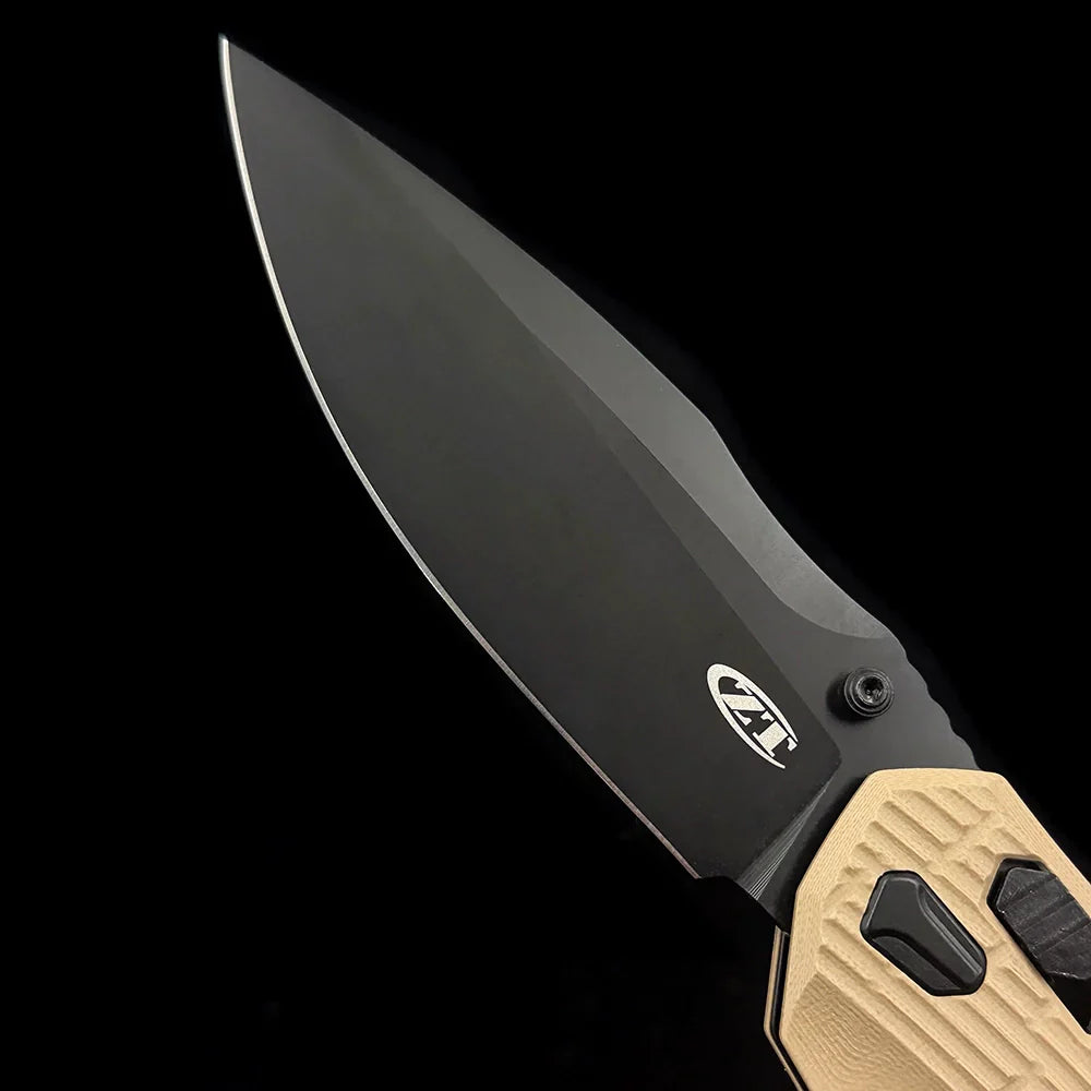 Zero Tolerance 0203 DuraLock Folding Knife – 4.00" CPM-M4 Black PVD Steel Blade – OD Green G10 Handle