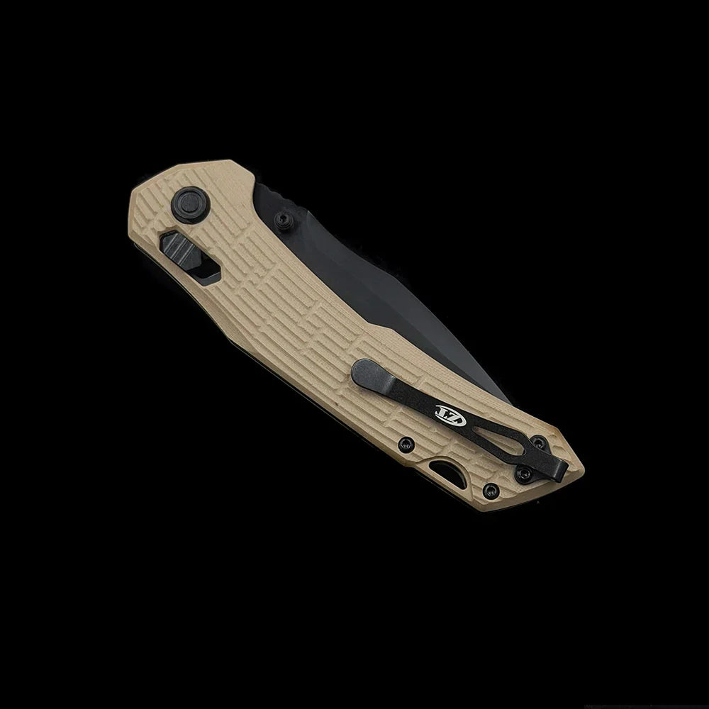 Zero Tolerance 0203 DuraLock Folding Knife – 4.00" CPM-M4 Black PVD Steel Blade – OD Green G10 Handle