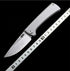Chaves Knives RCK9 Folding Knife – 3.25" M390 Belt Satin Drop Point Blade with Stonewashed Titanium Handles