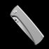 Chaves Knives RCK9 Folding Knife – 3.25" M390 Belt Satin Drop Point Blade with Stonewashed Titanium Handles