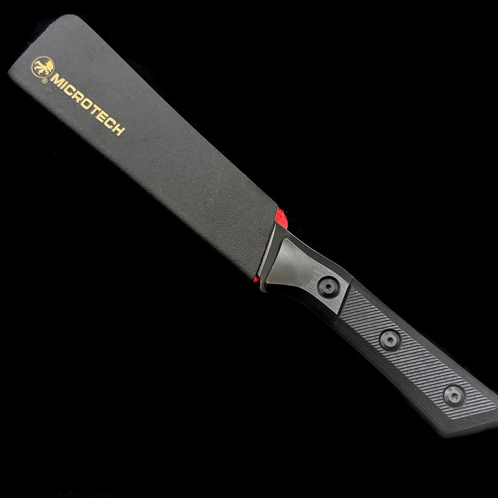 Microtech Boning Knife – 6.12" M390MK Premium Steel DLC Coated Blade – Merlot G10 Composite Handle Tactical Kitchen Fixed Blade