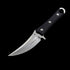 Microtech SBK Borka Fixed Blade Knife – 4.33" M390 Premium Steel Blade – Sculpted Black G10 Handle Tactical Full-Tang Straight Knife