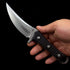 Microtech SBK Borka Fixed Blade Knife – 4.33" M390 Premium Steel Blade – Sculpted Black G10 Handle Tactical Full-Tang Straight Knife