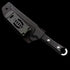 Microtech SBK Borka Fixed Blade Knife – 4.33" M390 Premium Steel Blade – Sculpted Black G10 Handle Tactical Full-Tang Straight Knife