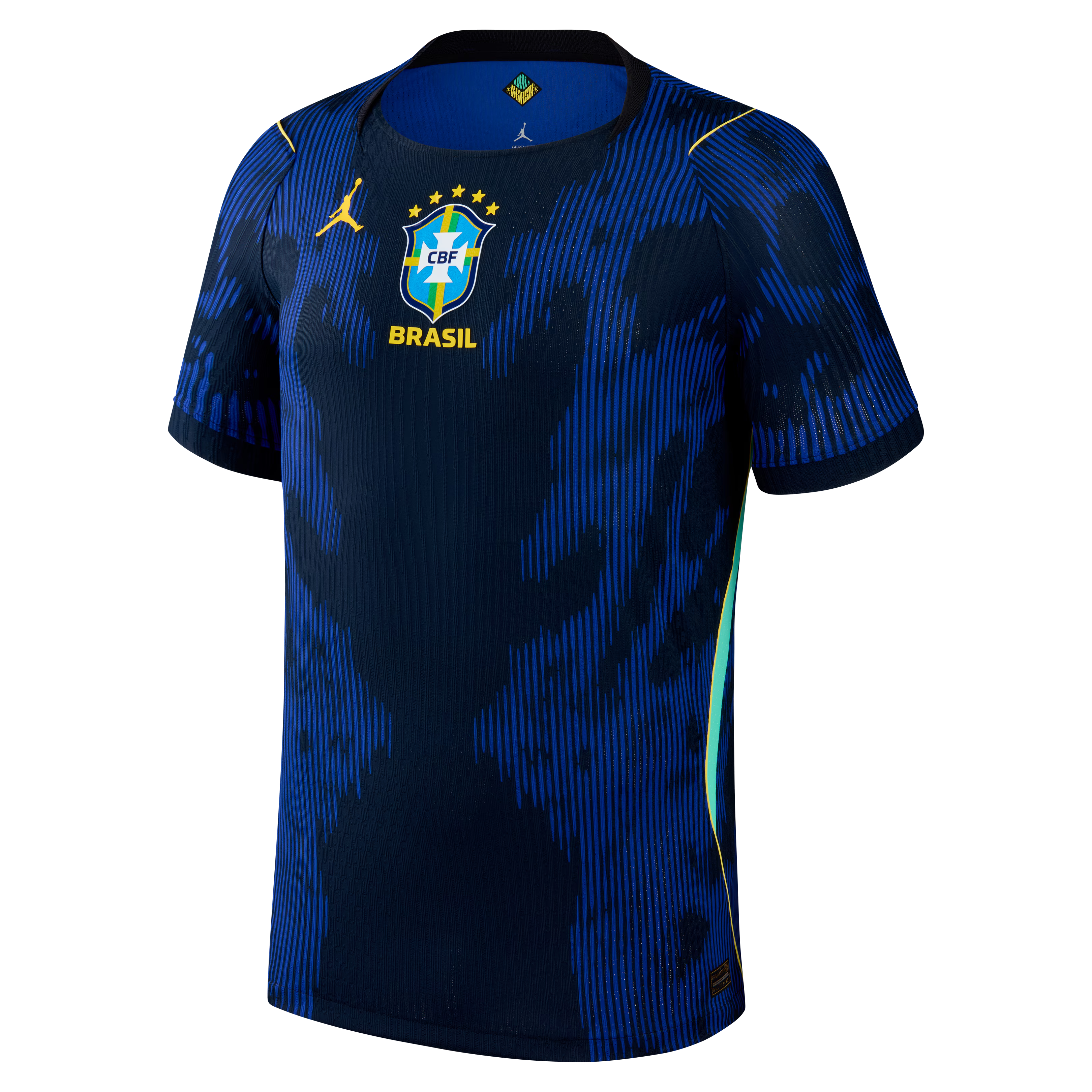 Jordan Brazil National Team 2026 Away Match Custom Jersey - Blue