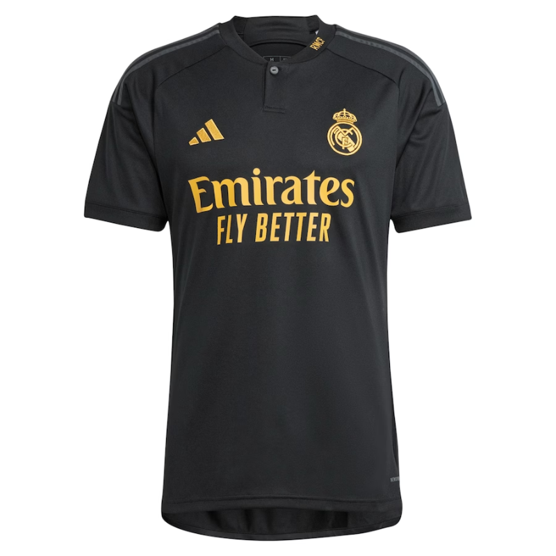 Jude Bellingham Real Madrid Adidas 2023/24 Third Authentic T-shirt - Black
