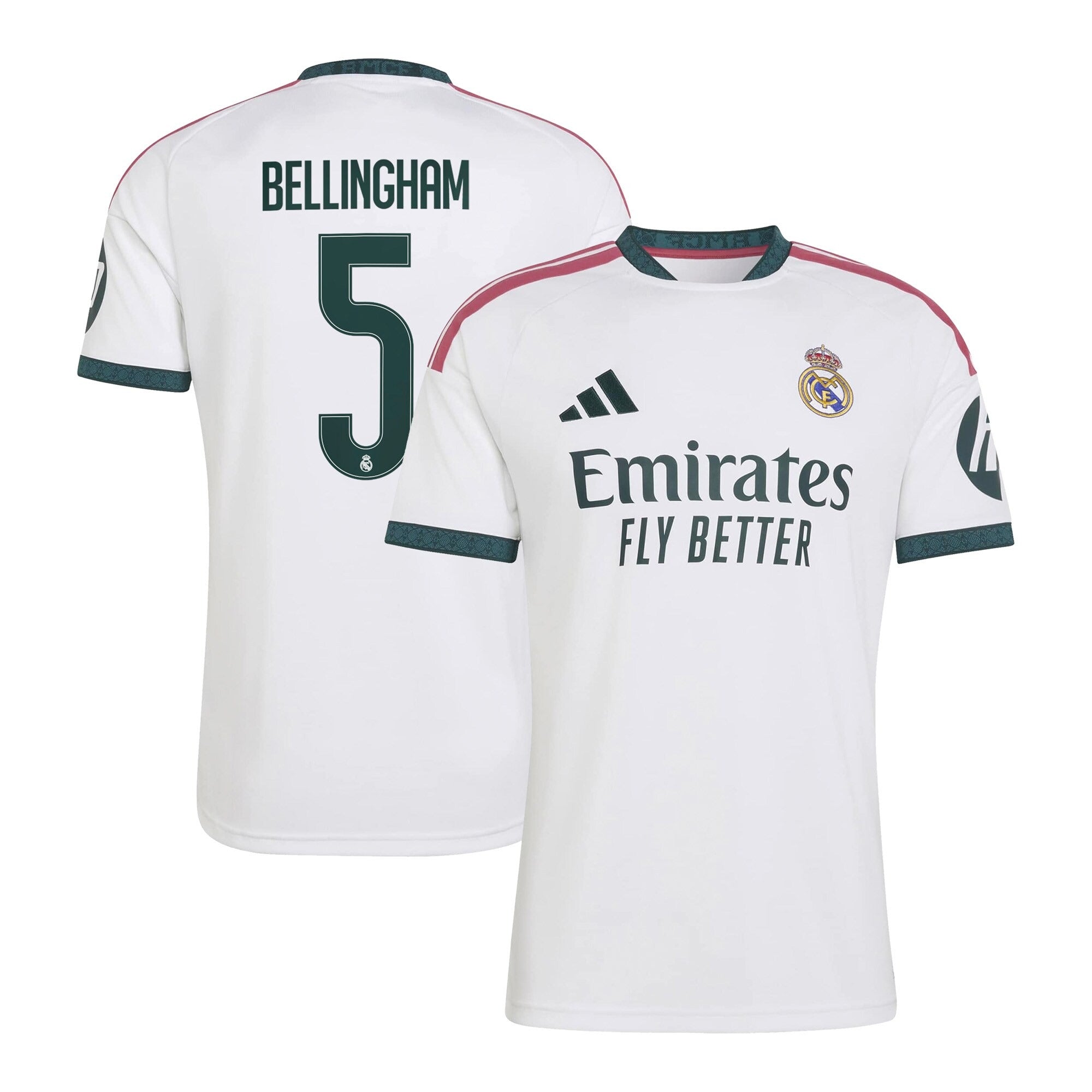 Jude Bellingham Real Madrid adidas 2026/27 Home Replica Jersey - White