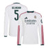 Jude Bellingham Real Madrid adidas 2026/27 Home Replica Long Sleeve Jersey - White