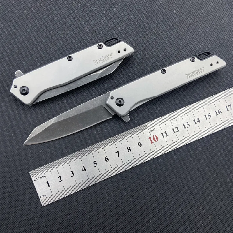 Kershaw 1365 Silver Minimalist: Aluminum Alloy & 8Cr13MoV EDC Folder