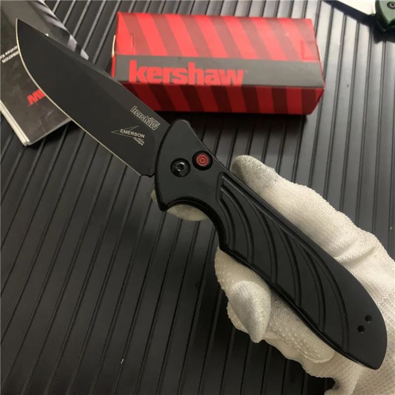 Kershaw 7600 Automatic Knife: 216 mm Full-Size Tactical | 60 HRC Aluminum Folder