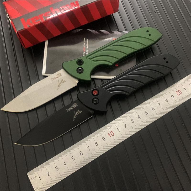 Kershaw 7600 Automatic Knife: 216 mm Full-Size Tactical | 60 HRC Aluminum Folder