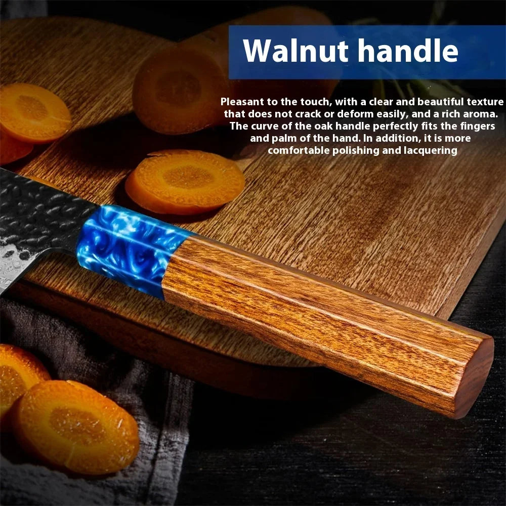 KnivesCollection™ 7" Santoku Knife – Japanese VG10 Damascus High-Carbon Steel Kitchen Knife with Ergonomic G10 Handle