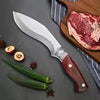 KnivesCollection™ | Hand-Forged Stainless Steel Butcher Knife | Wood Handle & Protective Cover