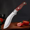 KnivesCollection™ | Hand-Forged Stainless Steel Butcher Knife | Wood Handle & Protective Cover