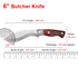 KnivesCollection™ | Hand-Forged Stainless Steel Butcher Knife | Wood Handle & Protective Cover