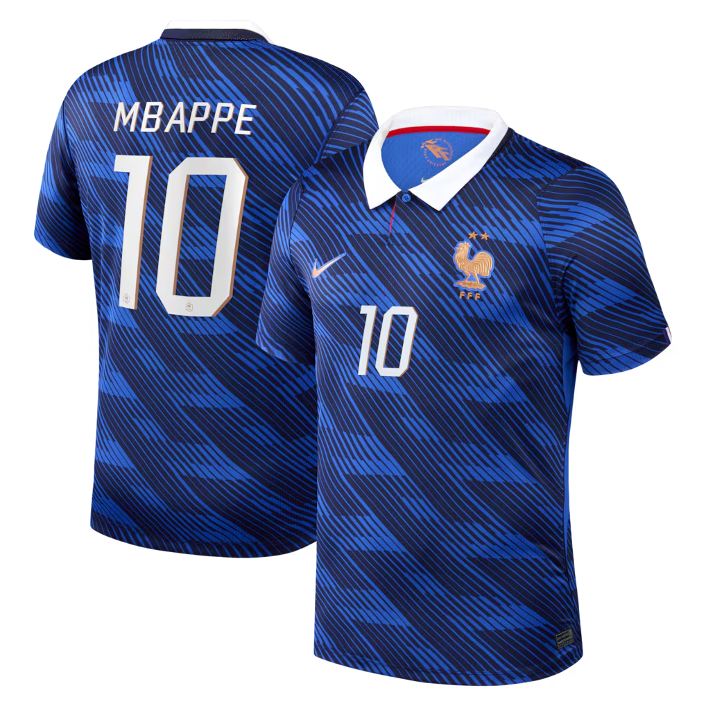 Kylian Mbappé France National Team Nike 2026 Home Stadium Replica Jersey - Blue - Jersey Teams World