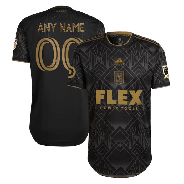 LAFC  2022 5 Year Anniversary Kit Custom Jersey - Black - Jersey Teams World