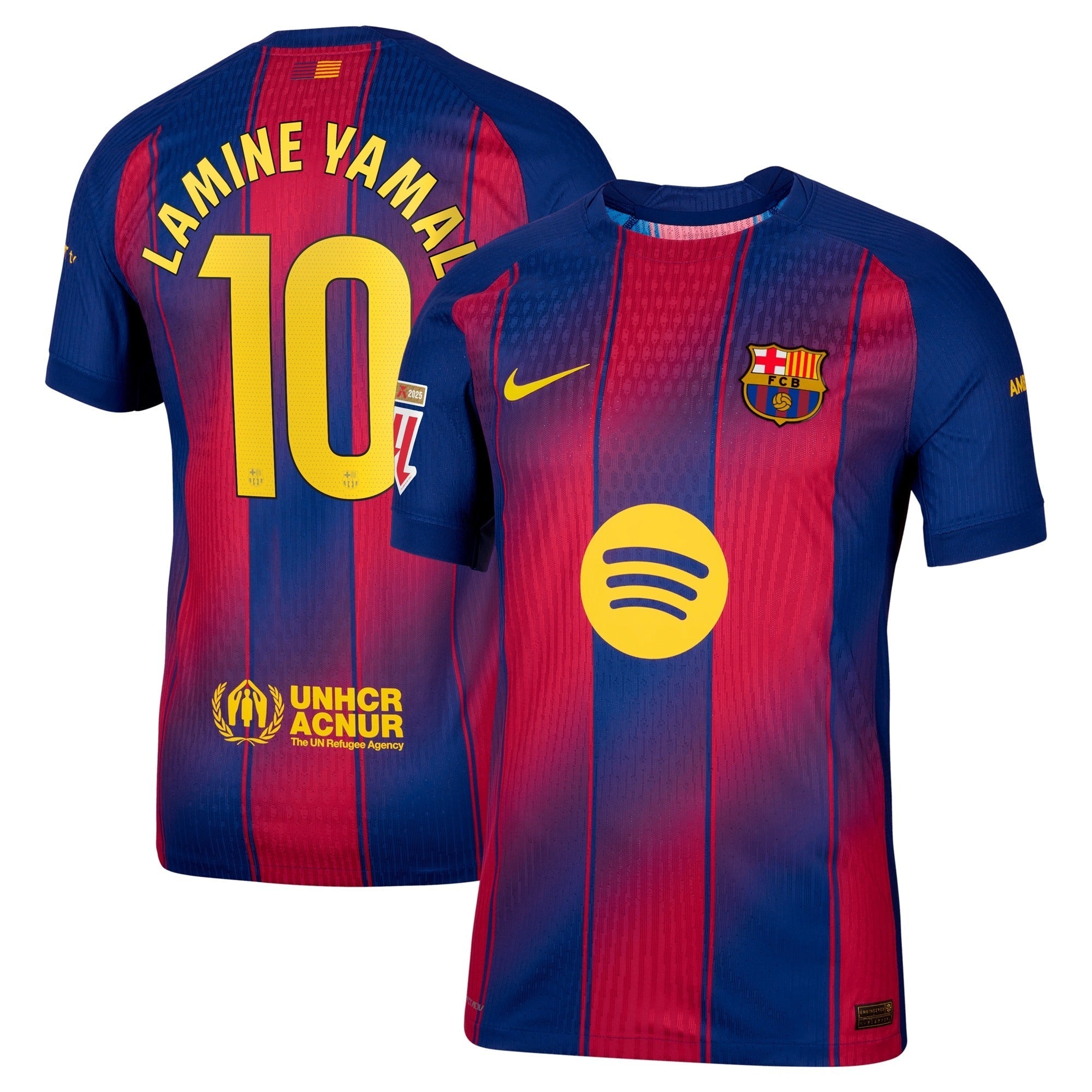 Lamine Yamal Barcelona 2025/26 Home Authentic T-shirt - Blue