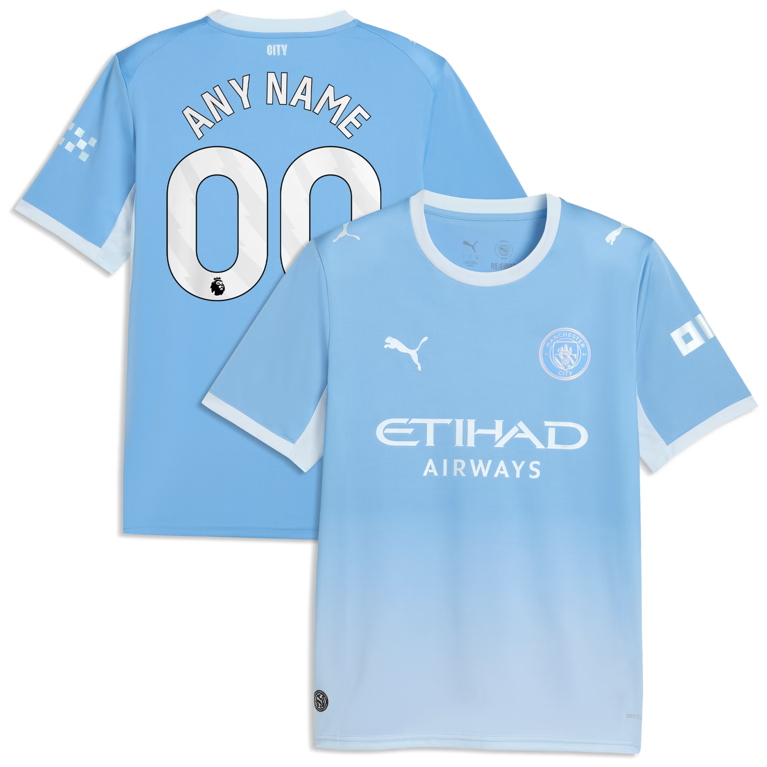 Light Blue Manchester Pro Soccer Custom Fan Jersey | 2026/27 Regular Fit Apparel