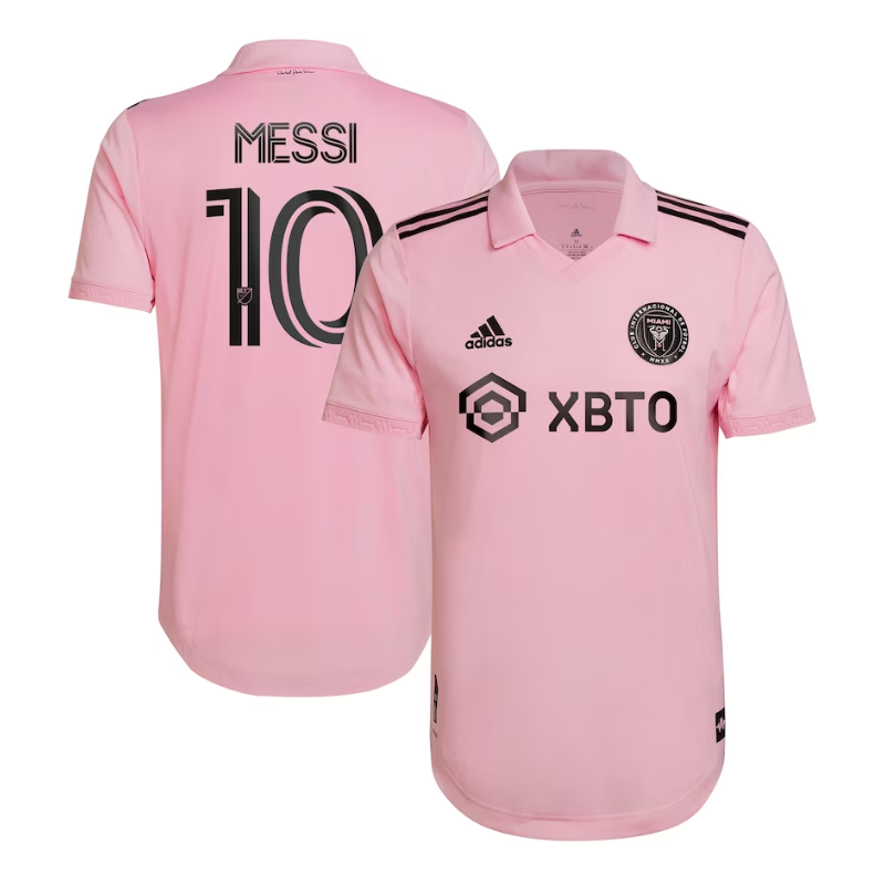 Lionel Messi Inter Miami CF Adidas 2023/24 Authentic T-shirt - Pink