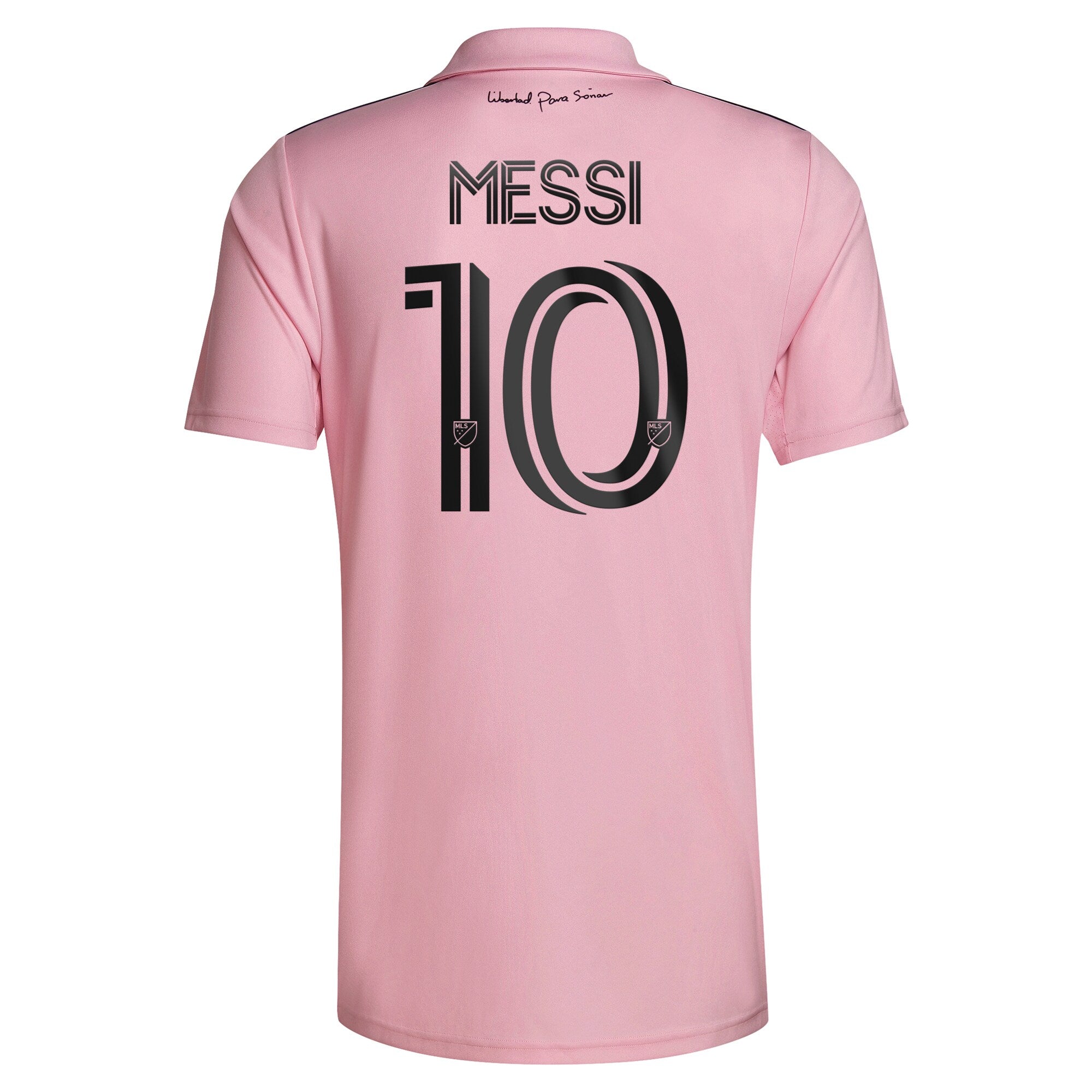 Lionel Messi Inter Miami CF adidas 2023 The Heart Beat Kit Authentic T-shirt - Pink