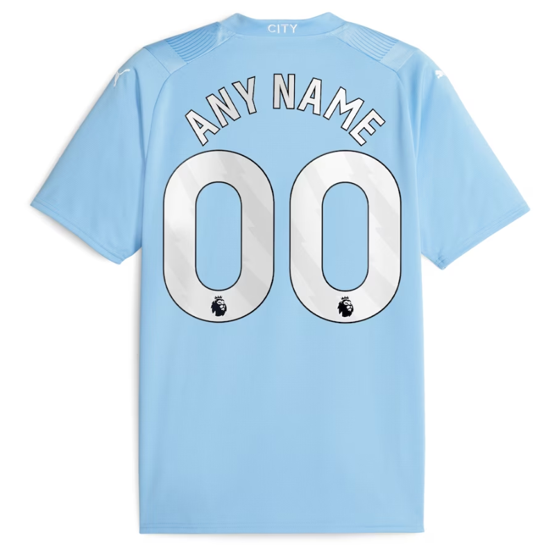 Manchester City Puma 2023/24 Home Custom Authentic T-shirt - Sky Blue