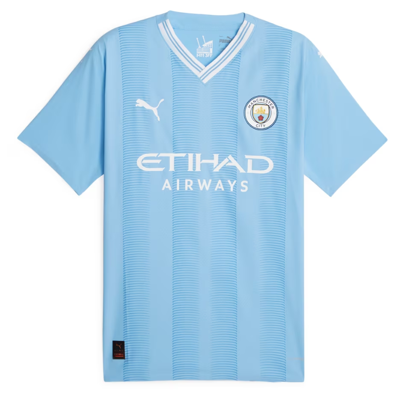 Manchester City Home Shirt 2023-24 with Grealish 10 printing - Blue - Jersey Teams World