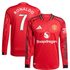 Manchester United adidas WSL Home Shirt 2025-26 - Long sleeve with Cristiano Ronaldo 7 printing Jersey