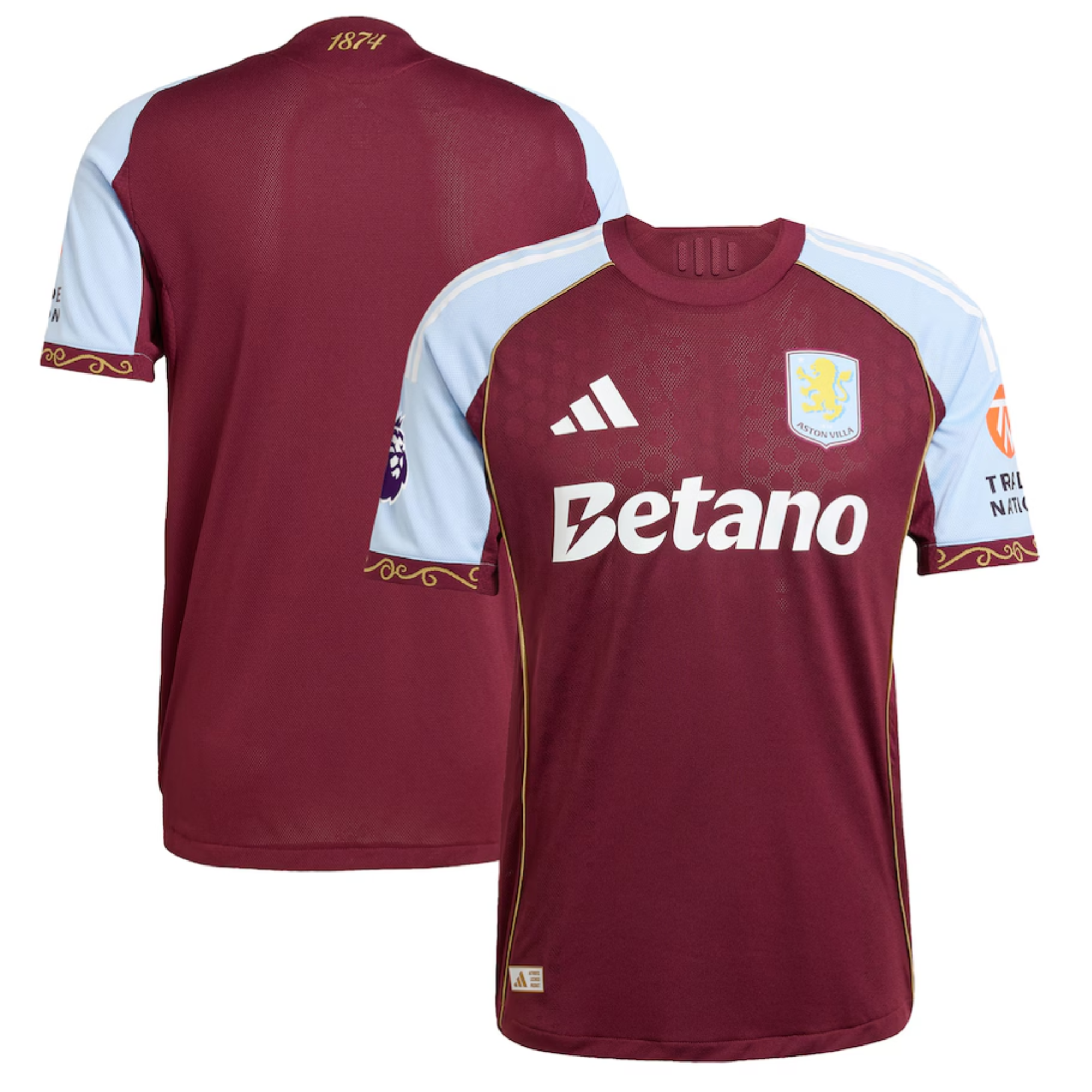 Men's Aston Villa adidas 2025/26 Home Authentic Jersey - Claret