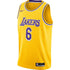 Los Angeles Lakers LeBron James #6 2021/22  Swingman Player Jersey Yellow - Jersey Teams World