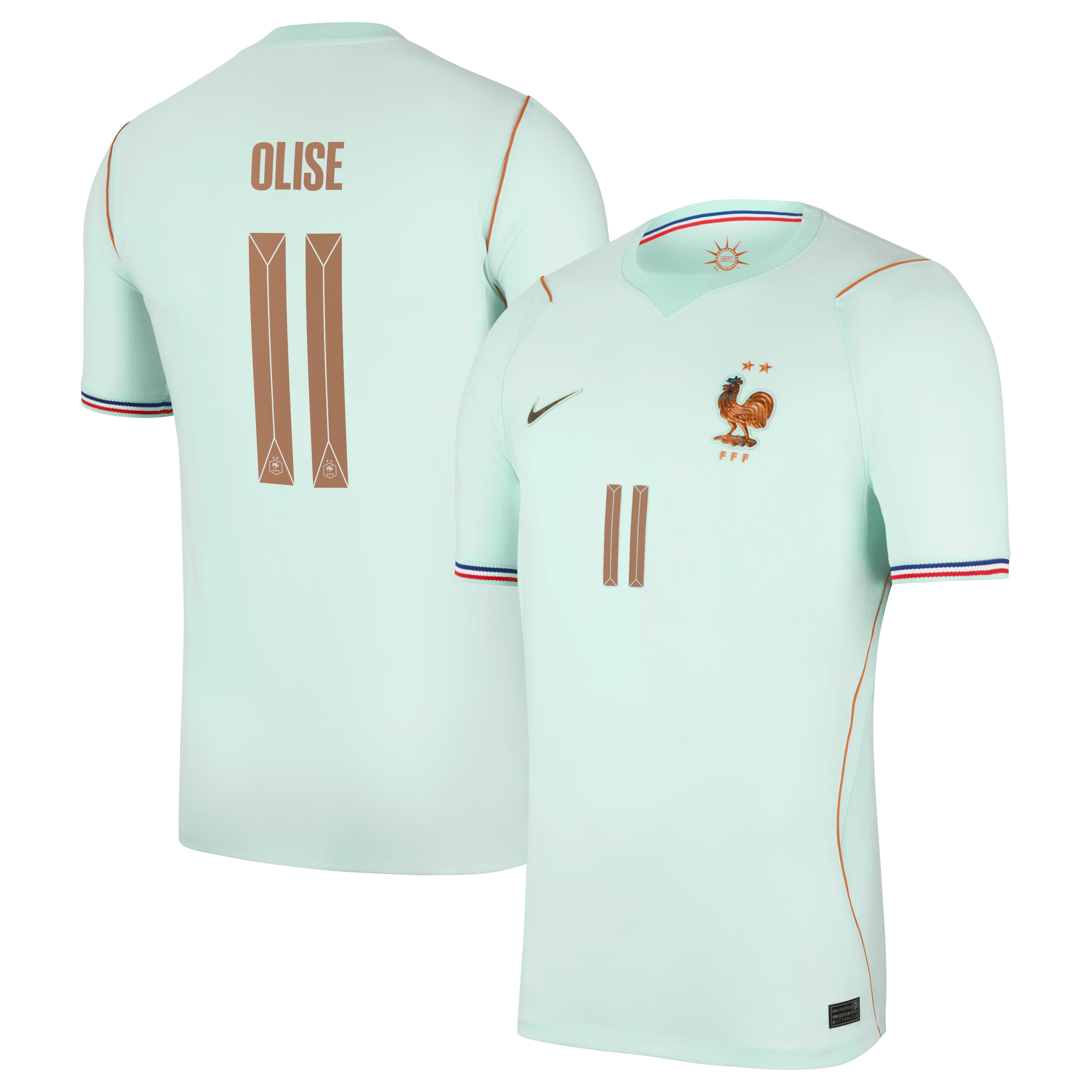 Michael Olise France National Team Nike 2026 Away Stadium Replica Jersey - Green