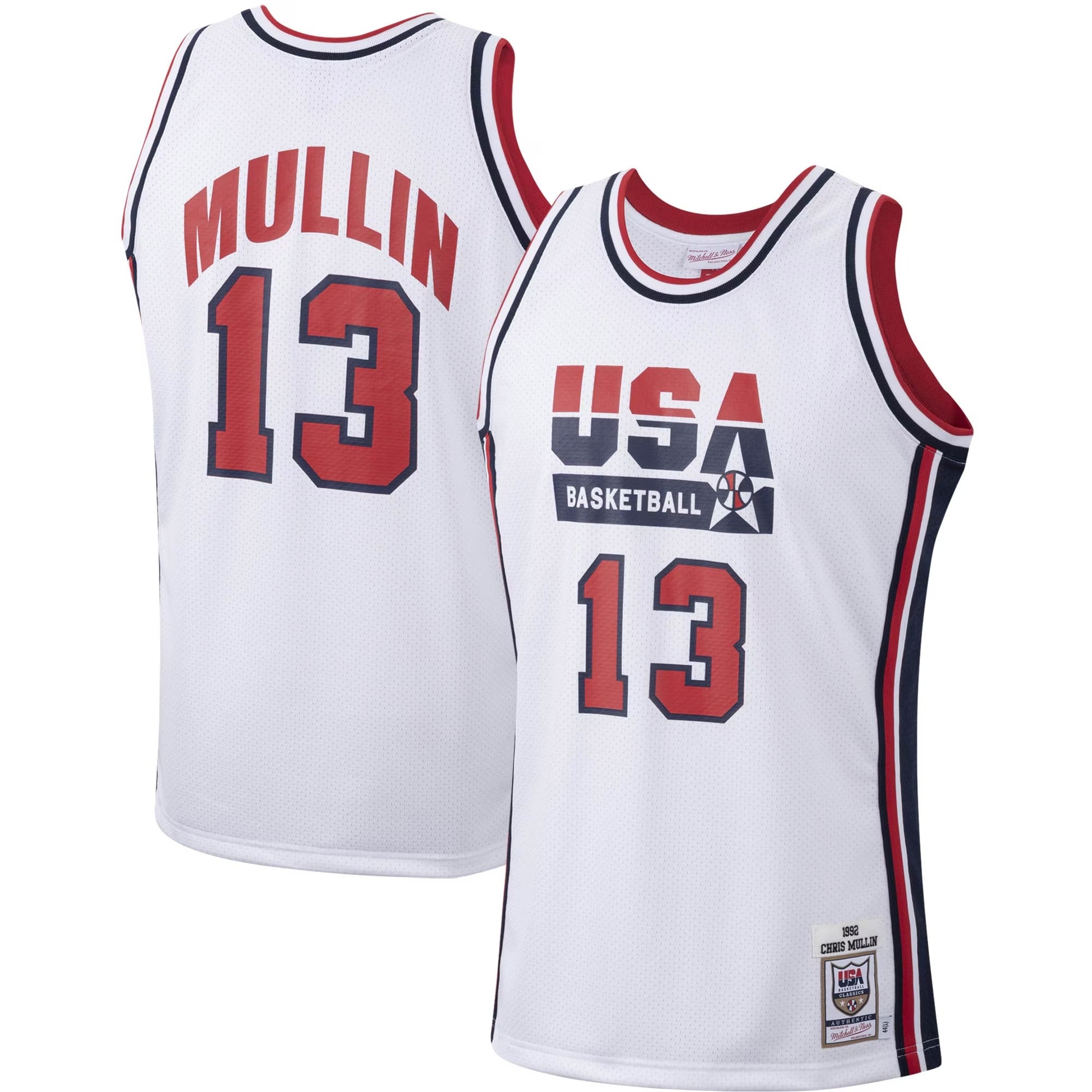Mitchell & Ness Chris Mullin USA Basketball 1992 Dream Team Authentic Jersey – White