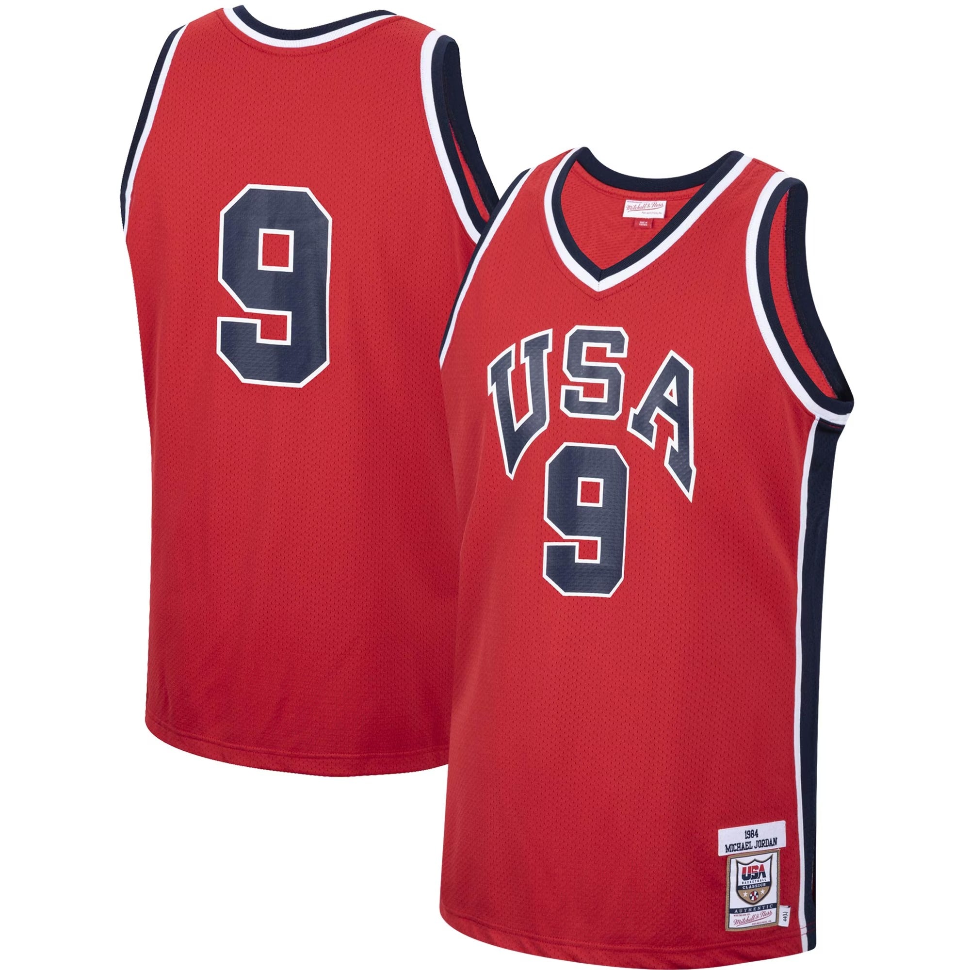 Mitchell & Ness Michael Jordan USA Basketball 1984 Authentic Jersey – Red