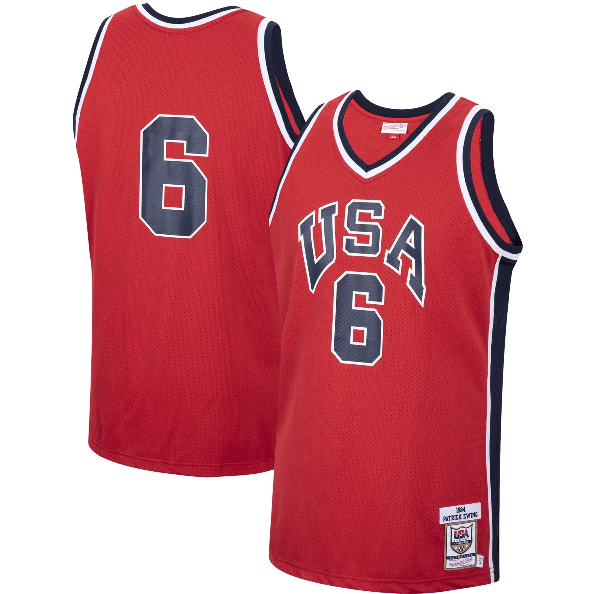 Mitchell & Ness Patrick Ewing USA Basketball 1984 Authentic Jersey – Red