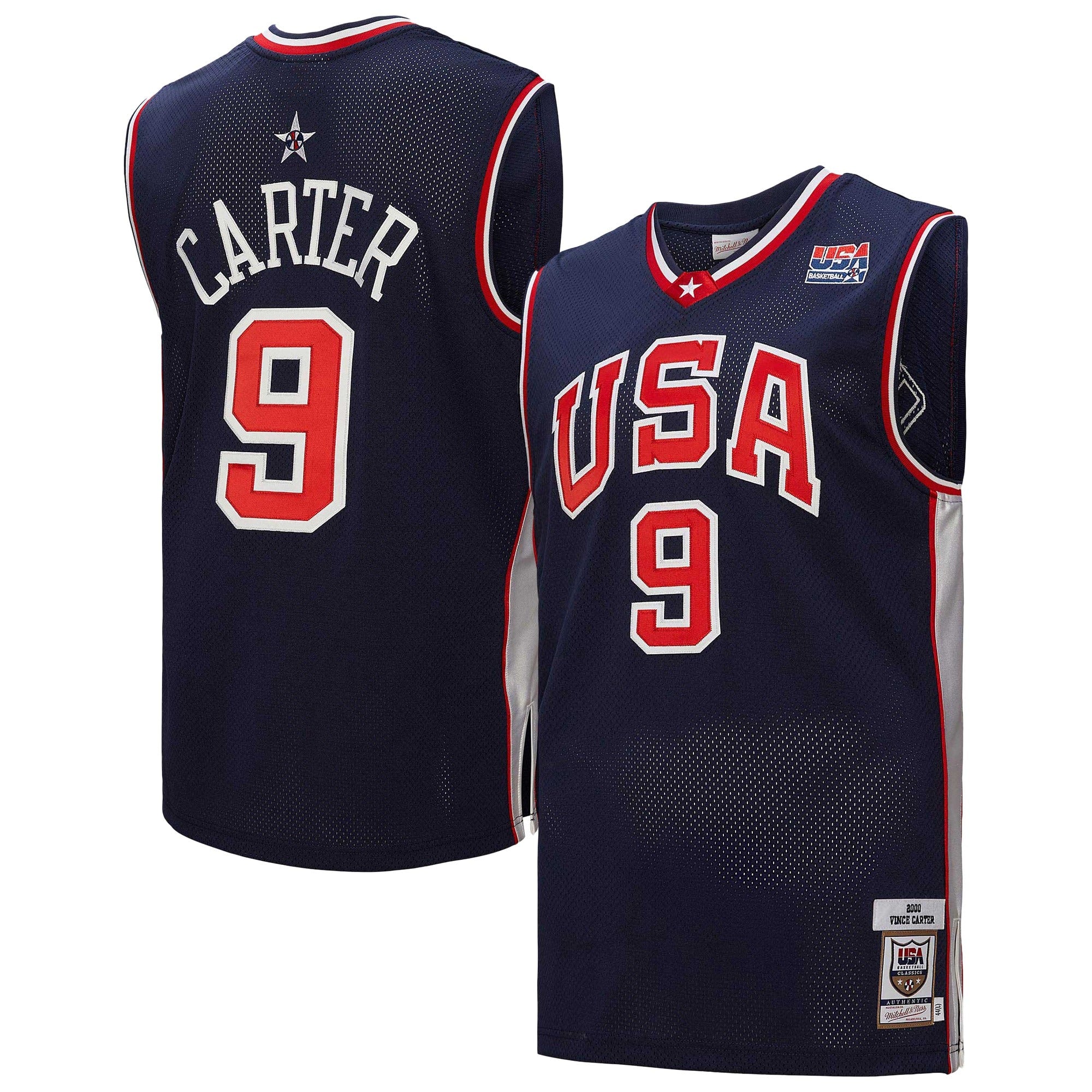 Mitchell & Ness Vince Carter USA Basketball 2000 Authentic Jersey – Navy